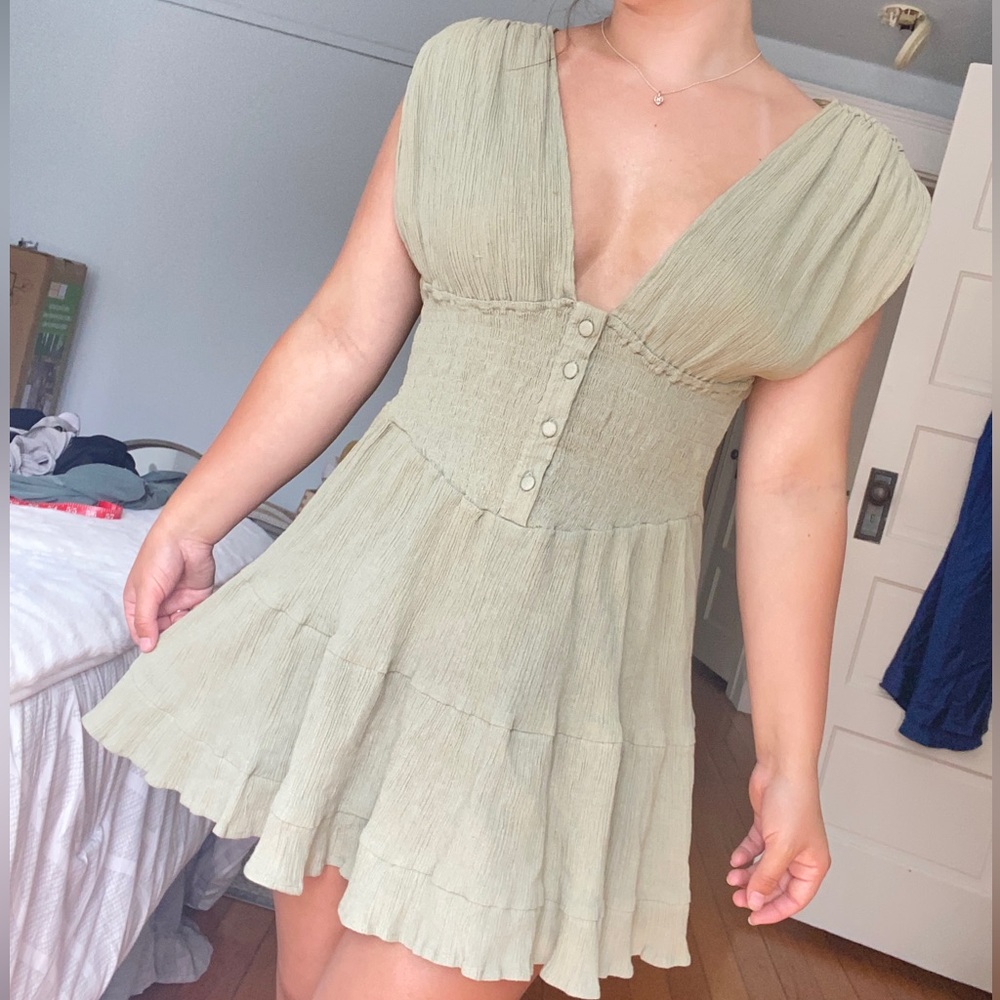 ASOS Sage Green Mini Dress